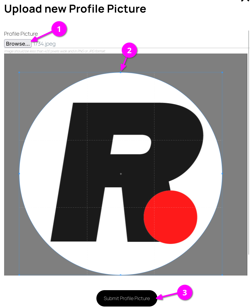 Upload Profile Picture