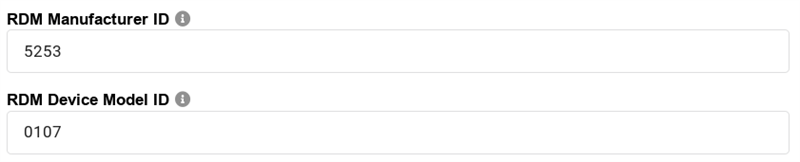 RDM Manufacturer and Fixture IDs
