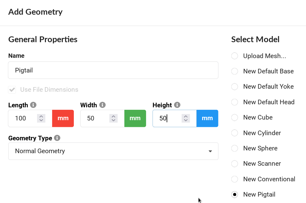 Adding Pigtail screen